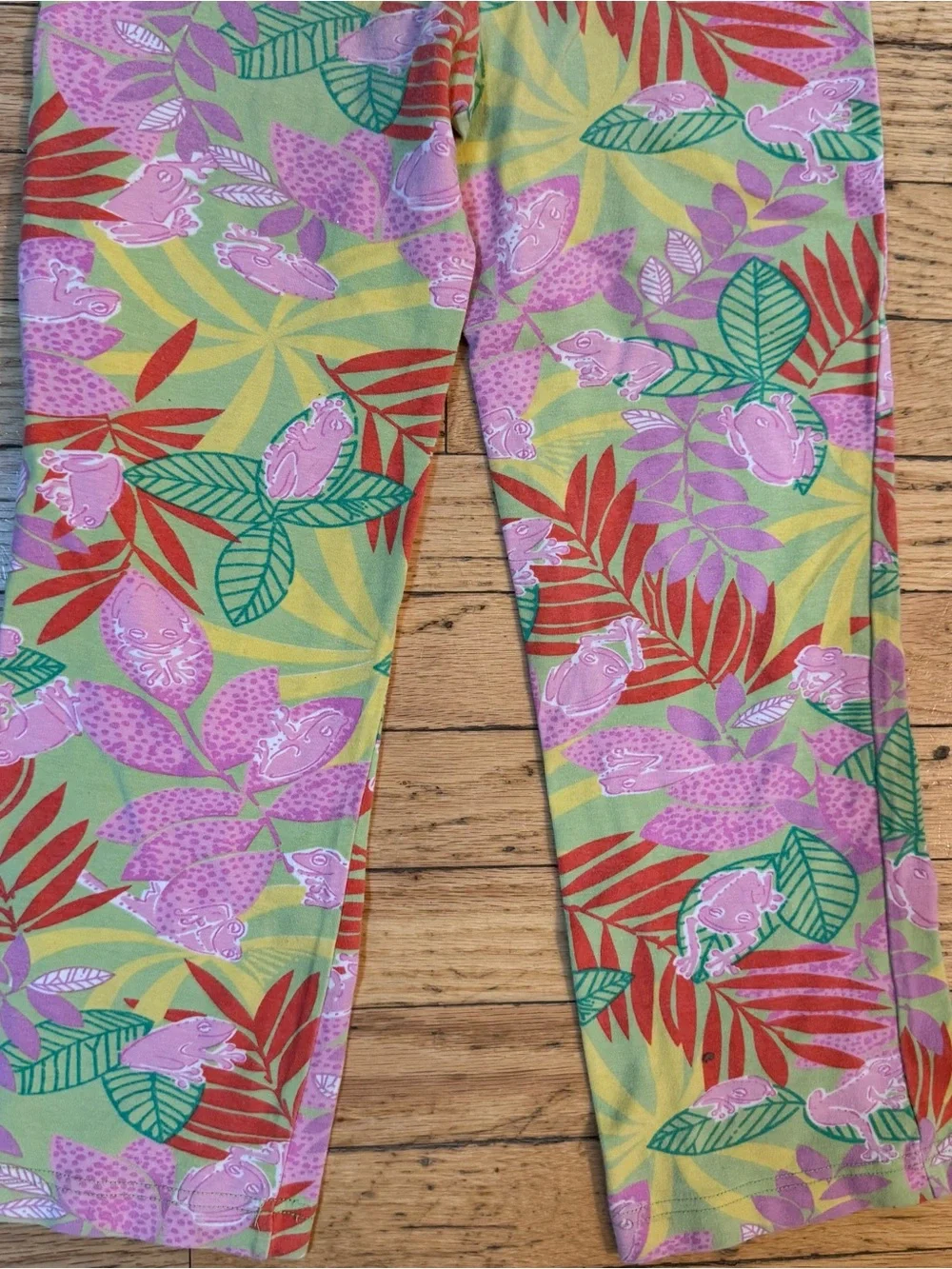 Lilly Pulitzer Colorful Frog Animal Pants 6x Small
